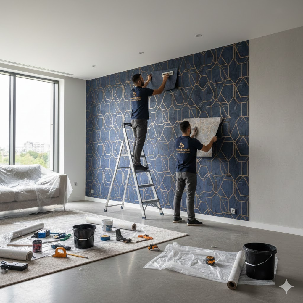 تركيب ورق جدران بمكة