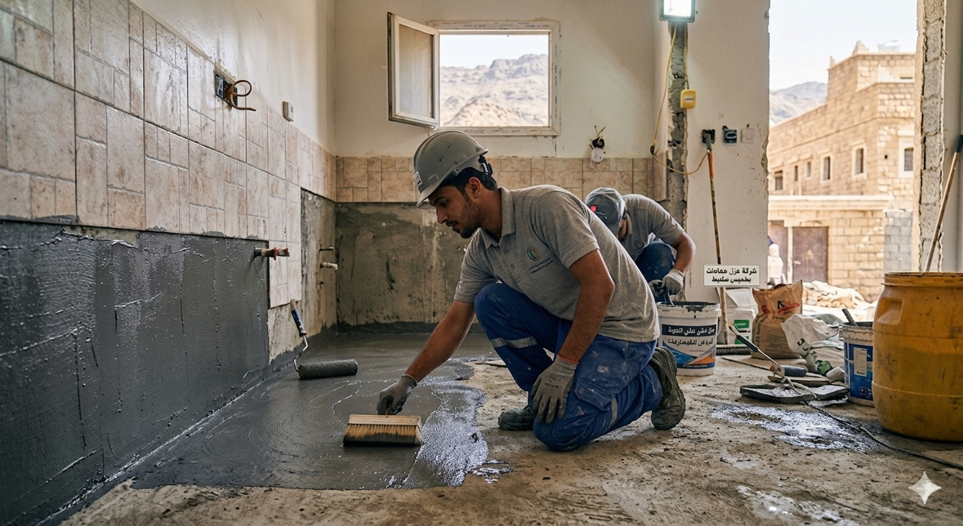 عزل حمامات بخمبس مشيط