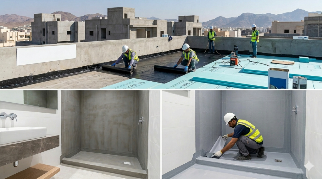 عزل اسطح والحمامات خميس مشيط